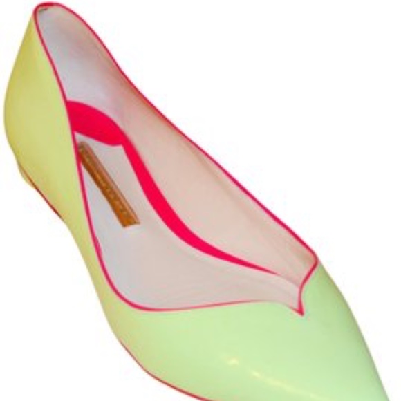 Sophia Webster Mint Patent Leather Flats with Pink Trim – - Picture 13 of 14